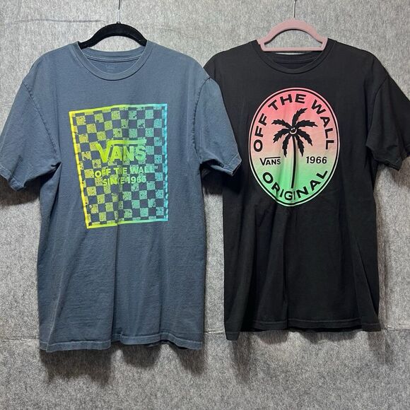 Vans T Shirts Medium‎ Bundle Of 2 Short Sleeve Crewneck Graphic Print Tees - Picture 10 of 10